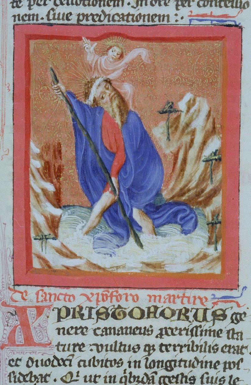 Gen 1111 oldal a Legenda Aurea-ból, Bruges, 1400-10 alkotó: Flemish School