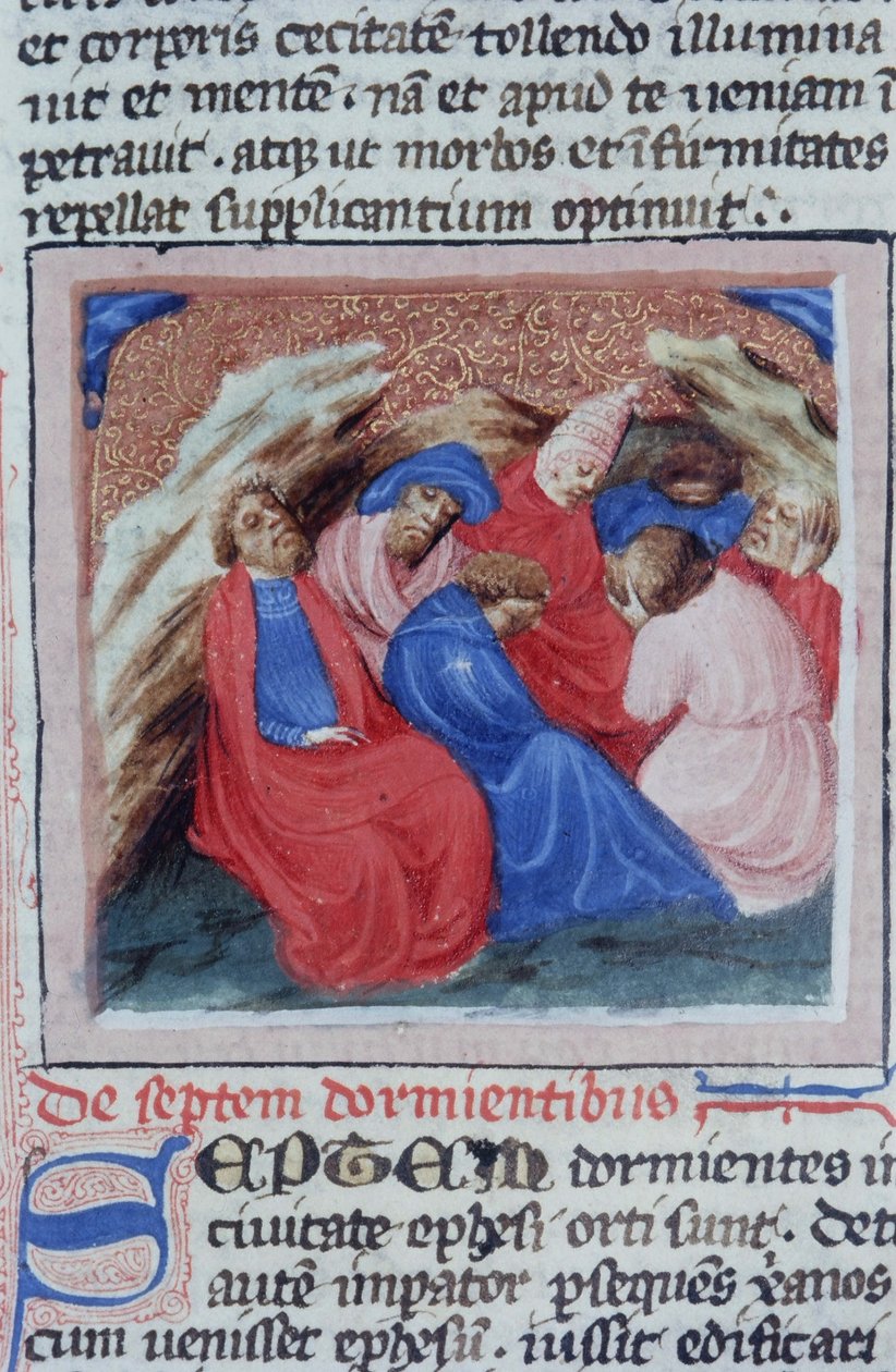 Gen 1111 oldal a Legenda Aurea-ból, Bruges, 1400-10 alkotó: Flemish School