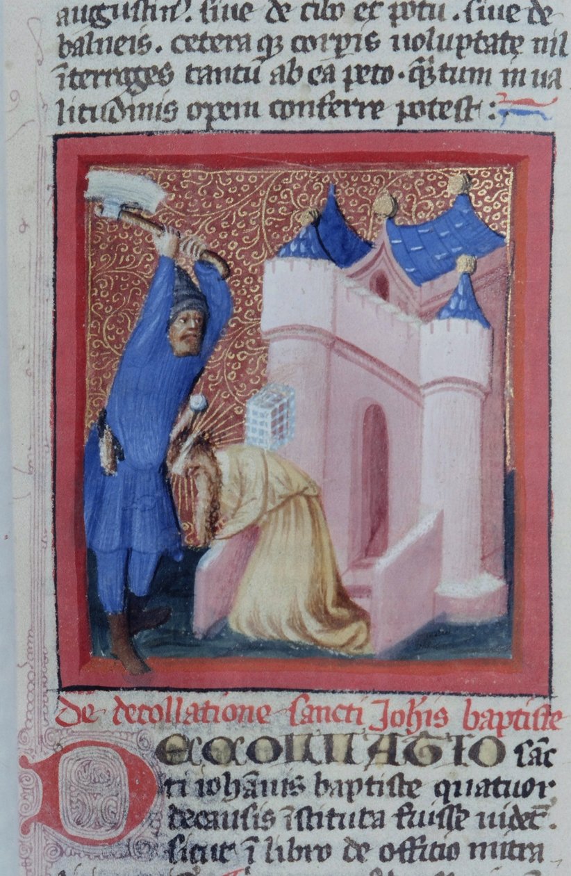 Gen 1111 oldal a Legenda Aurea-ból, Bruges, 1400-10 alkotó: Flemish School