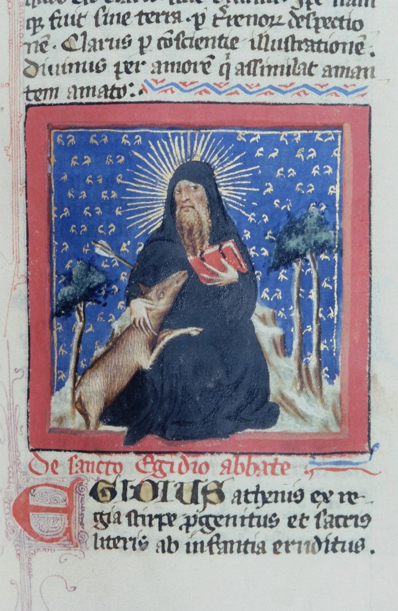 Gen 1111 oldal a Legenda Aurea-ból, Bruges, 1400-10 alkotó: Flemish School