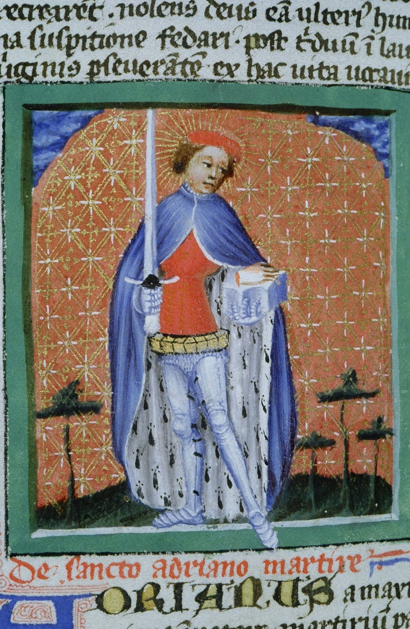 Gen 1111 oldal a Legenda Aurea-ból, Bruges, 1400-10 alkotó: Flemish School