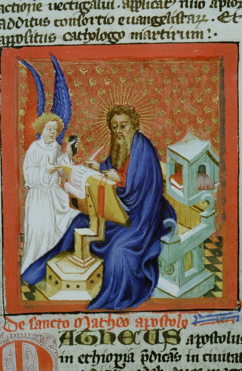 Gen 1111 oldal a Legenda Aurea-ból, Bruges, 1400-10 alkotó: Flemish School