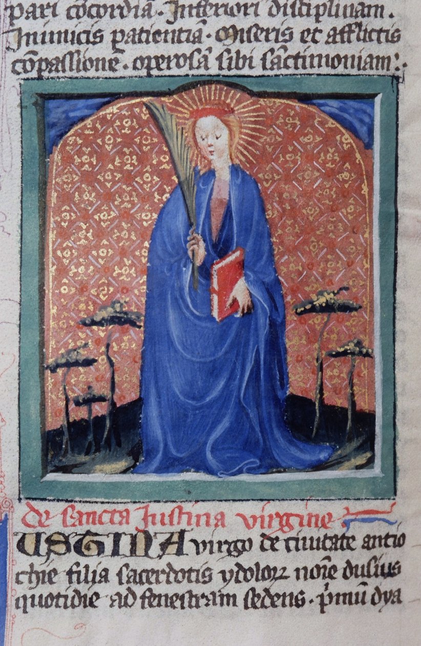 Gen 1111 oldal a Legenda Aurea-ból, Bruges, 1400-10 alkotó: Flemish School