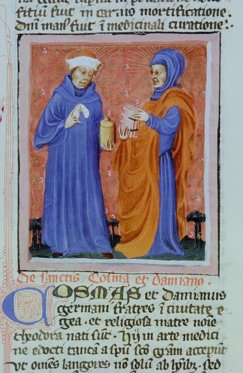 Gen 1111 oldal a Legenda Aurea-ból, Bruges, 1400-10 alkotó: Flemish School