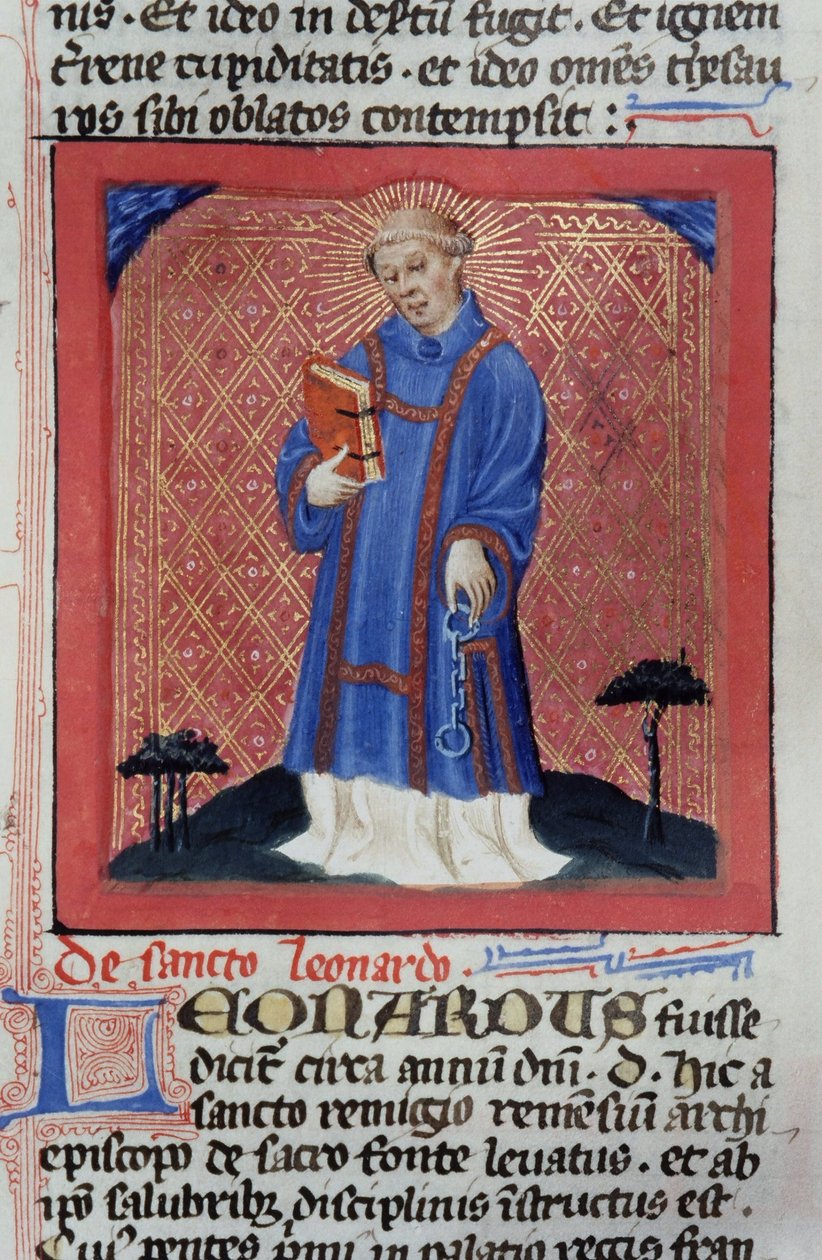 Gen 1111 oldal a Legenda Aurea-ból, Bruges, 1400-10 alkotó: Flemish School