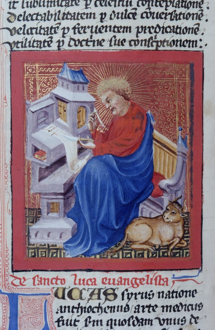 Gen 1111 oldal a Legenda Aurea-ból, Bruges, 1400-10 alkotó: Flemish School