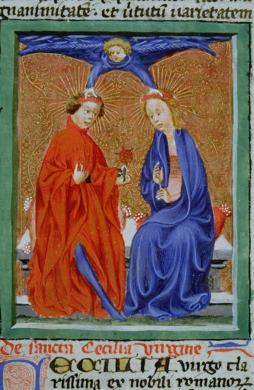 Gen 1111 oldal a Legenda Aurea-ból, Bruges, 1400-10 alkotó: Flemish School