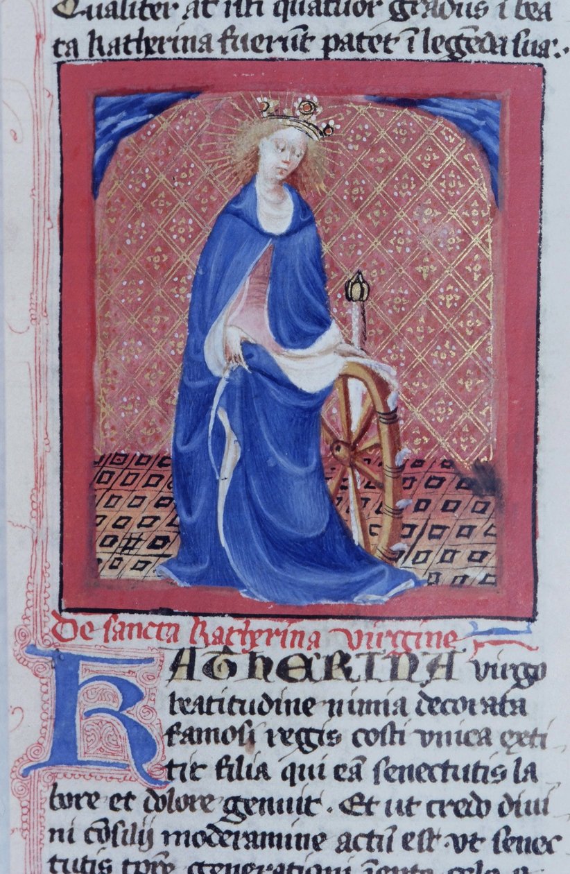 Gen 1111 oldal a Legenda Aurea-ból, Bruges, 1400-10 alkotó: Flemish School