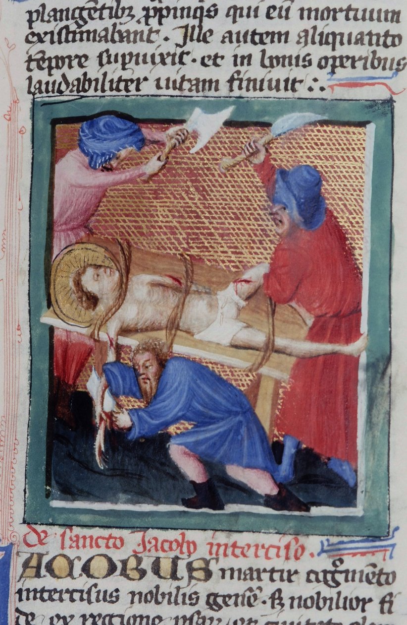 Gen 1111 oldal a Legenda Aurea-ból, Bruges, 1400-10 alkotó: Flemish School