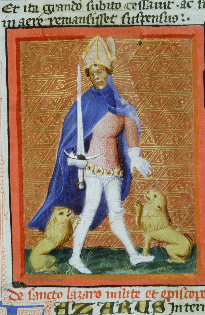 Gen 1111 oldal a Legenda Aurea-ból, Bruges, 1400-10 alkotó: Flemish School