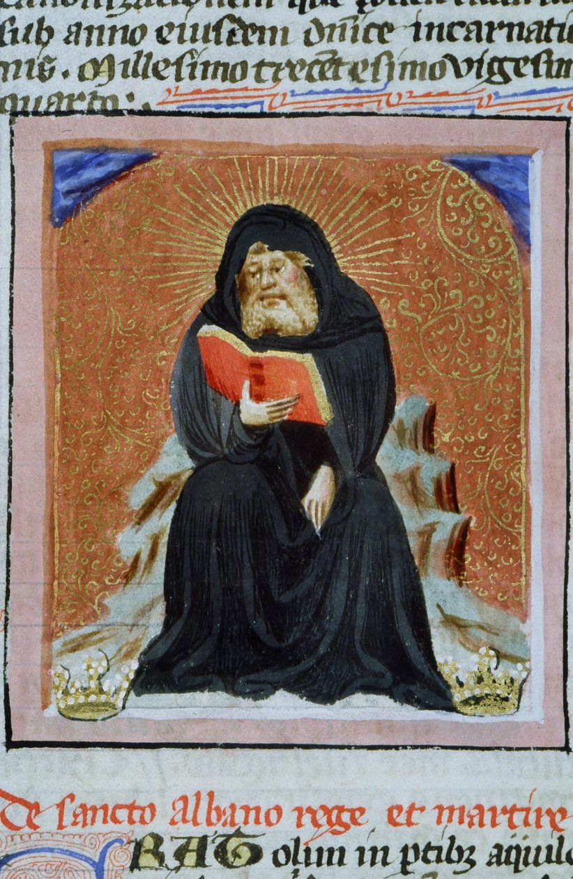 Gen 1111 oldal a Legenda Aurea-ból, Bruges, 1400-10 alkotó: Flemish School