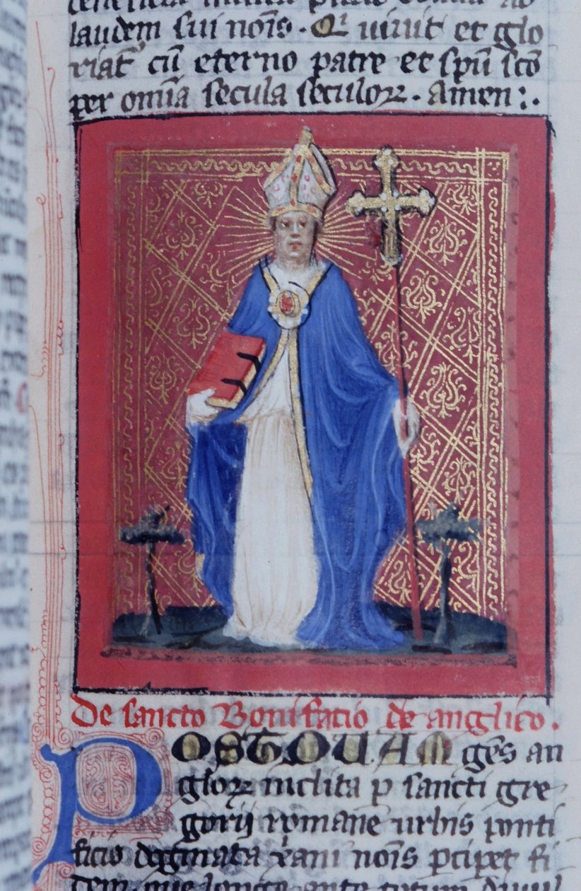 Gen 1111 oldal a Legenda Aurea-ból, Bruges, 1400-10 alkotó: Flemish School