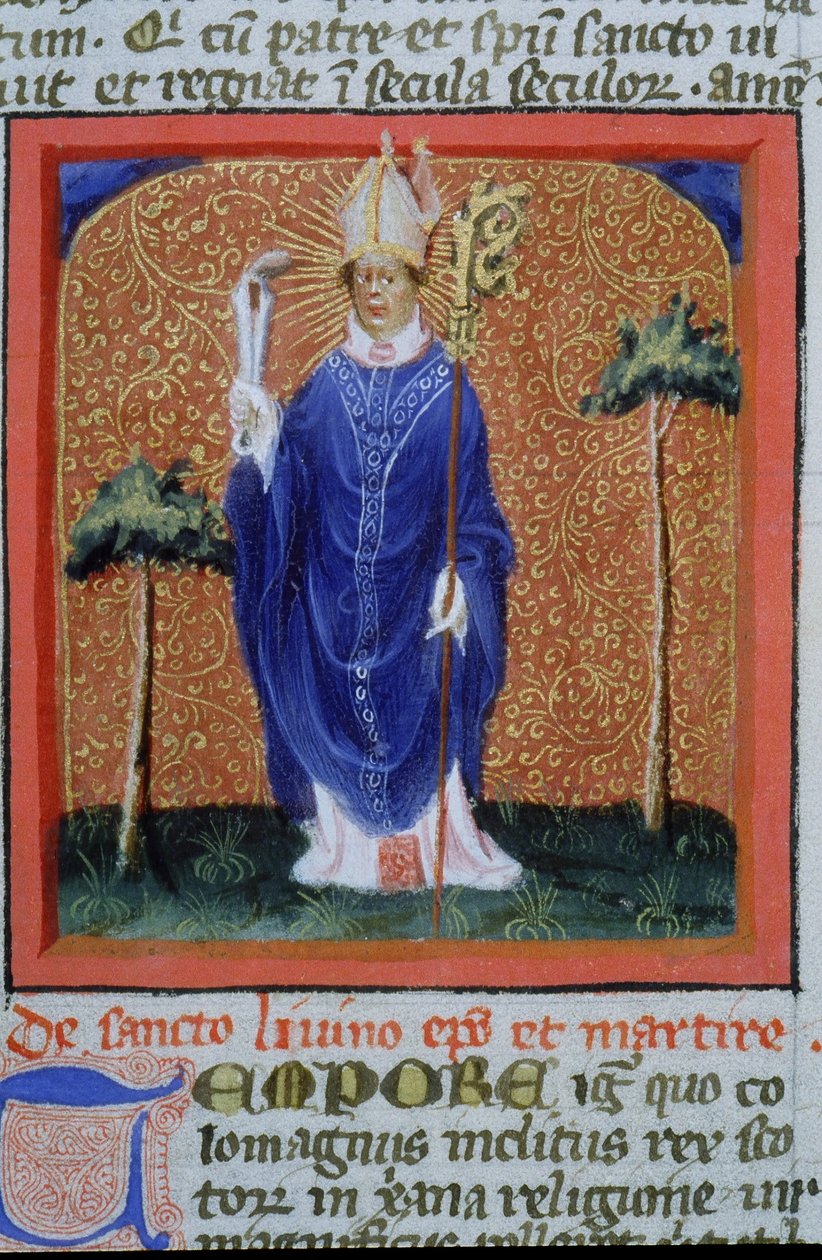Gen 1111 oldal a Legenda Aurea-ból, Bruges, 1400-10 alkotó: Flemish School