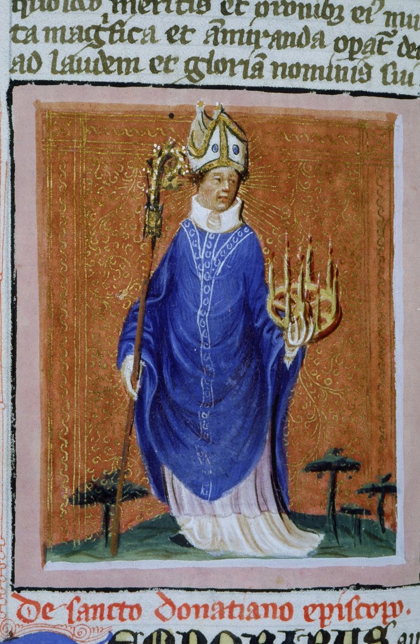 Gen 1111 oldal a Legenda Aurea-ból, Bruges, 1400-10 alkotó: Flemish School
