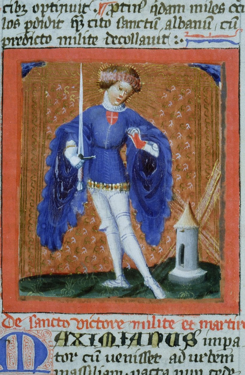 Gen 1111 oldal a Legenda Aurea-ból, Bruges, 1400-10 alkotó: Flemish School