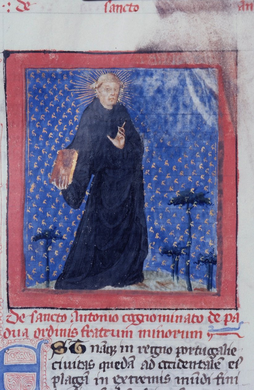 Gen 1111 oldal a Legenda Aurea-ból, Bruges, 1400-10 alkotó: Flemish School