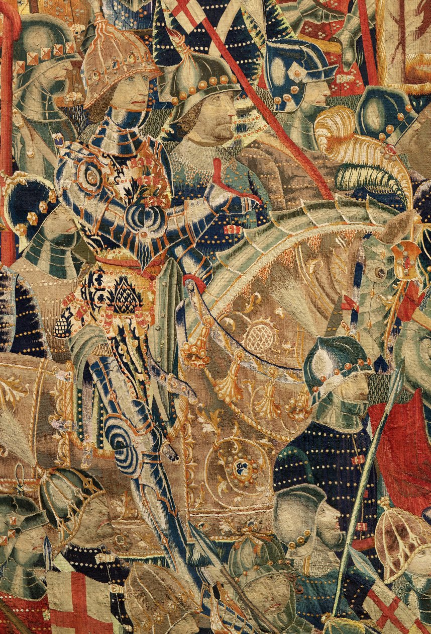 Plébániai gobelinmúzeum (Parish Museum of Pastrana Tapestries). Flamand kárpit. Asilah bekerítése (Asilah ostroma, De omsingeling van Arzila). I. Alfonz portugál király hódításai sorozat. Tournai. alkotó: Flemish School