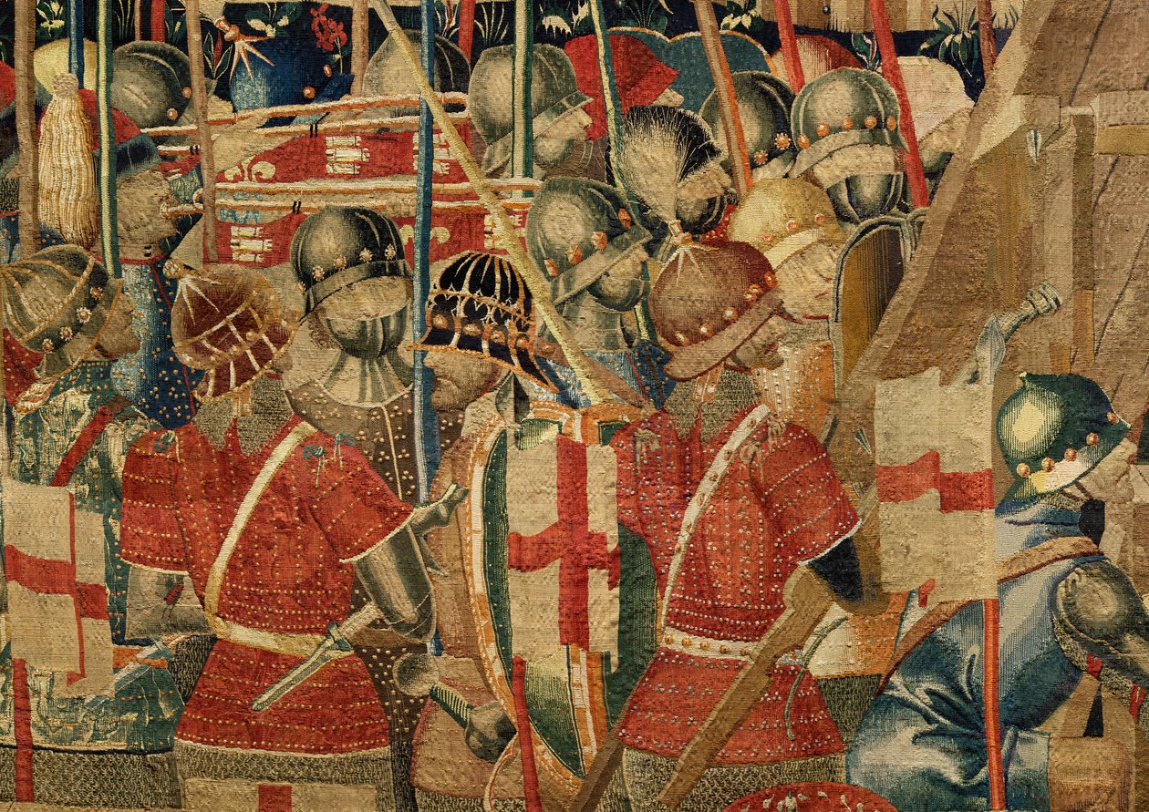 Plébániai gobelinmúzeum (Parish Museum of Pastrana Tapestries). Flamand kárpit. Asilah bekerítése (Asilah ostroma, De omsingeling van Arzila). Sorozat I. Alfonz portugál király hódításai. Tournai. alkotó: Flemish School