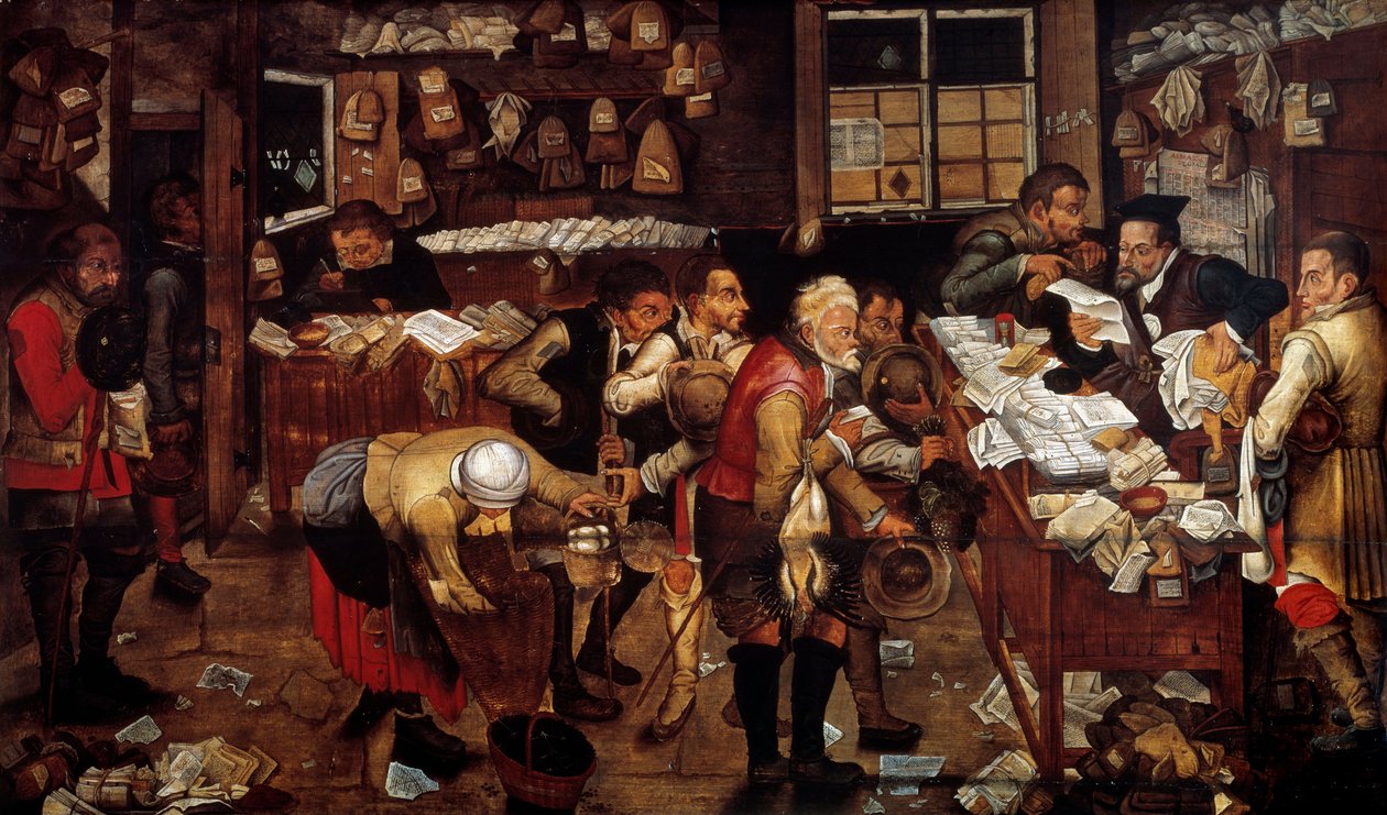 Zálogházi jelenet a Piete-hegyről. A flamand iskola festménye. 16. századi párizsi díszítőművészet - Zálogok, „” Piete hegyének” jelenete”. A flamand iskola festménye. 16. század. Dekoratív művészet, Párizs alkotó: Flemish School
