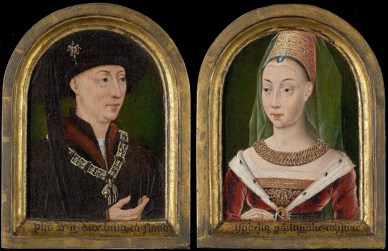 Jó Fülöp, Burgundia hercege; Bourbon Izabella () alkotó: Flemish School