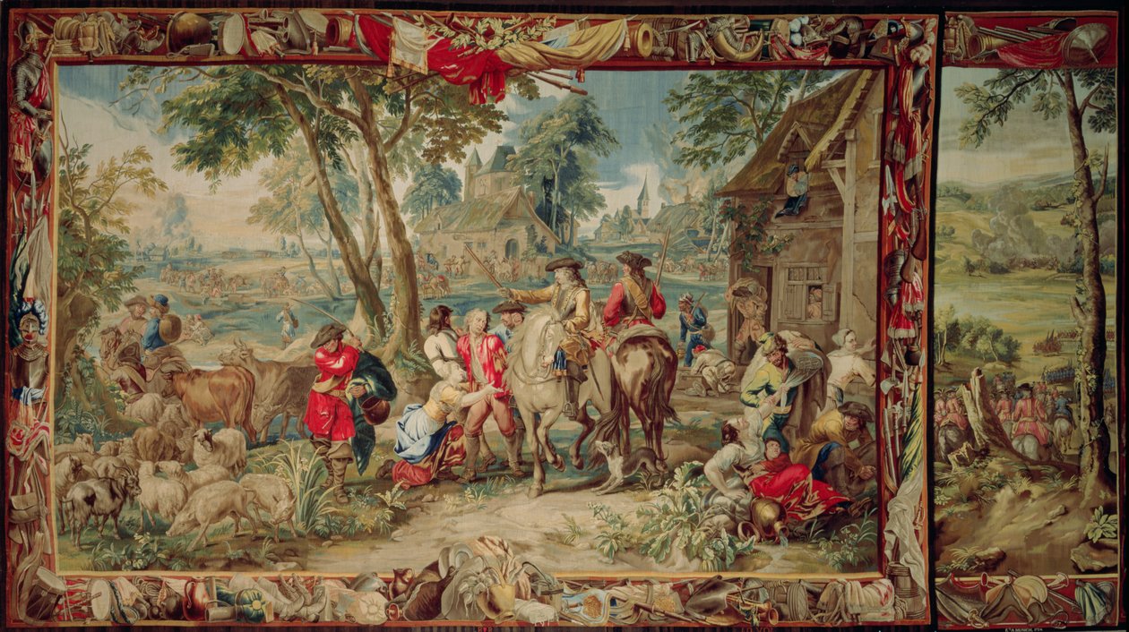 Fosztogatás, a Hadtudomány sorozatból, Judocus de Vos műhelye, 1715-24 körül alkotó: Flemish School