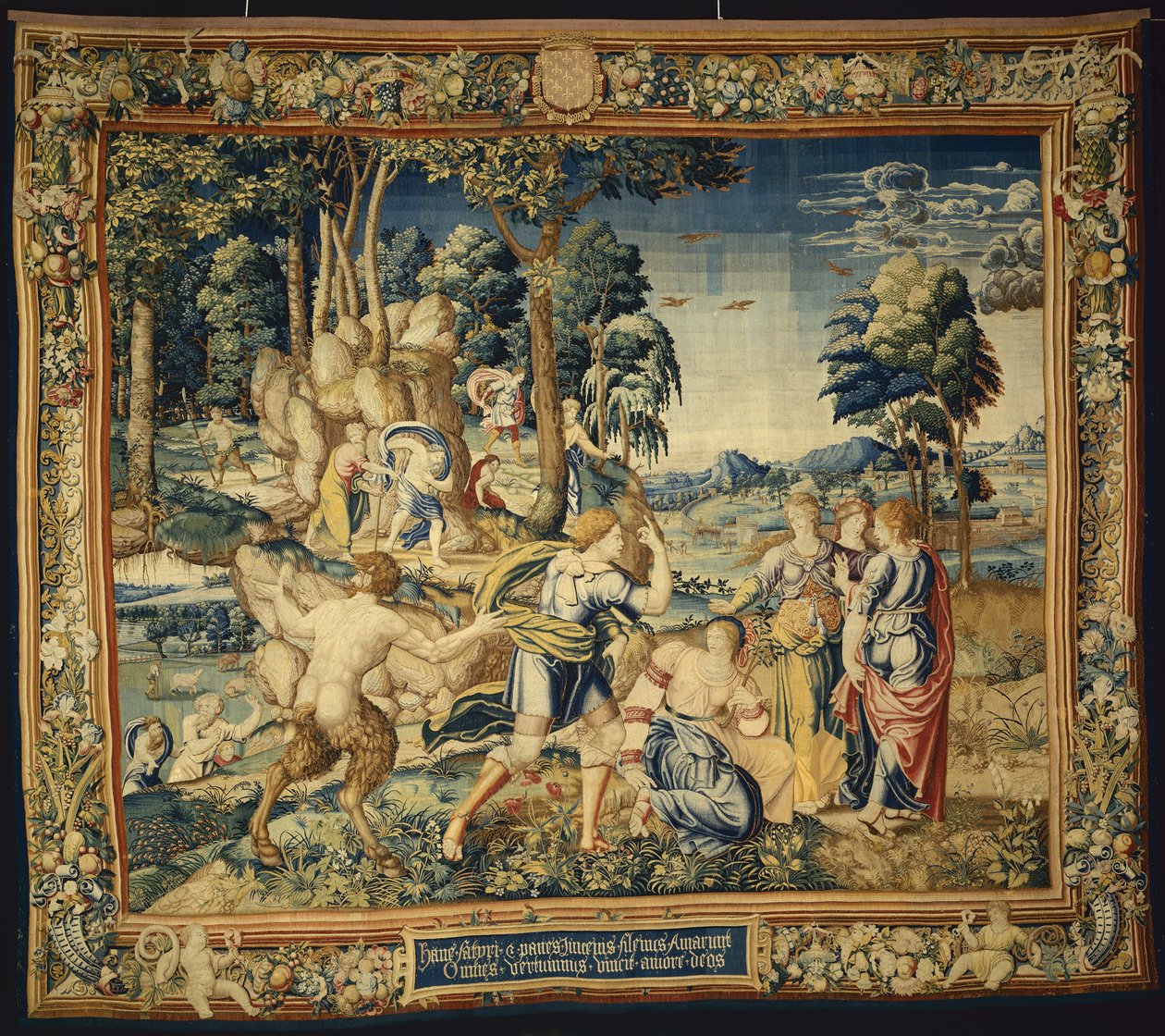 Pomona Meglepett Vertumnus és más udvarlók, A Vertumnus és Pomona története, 1535-40 alkotó: Flemish School