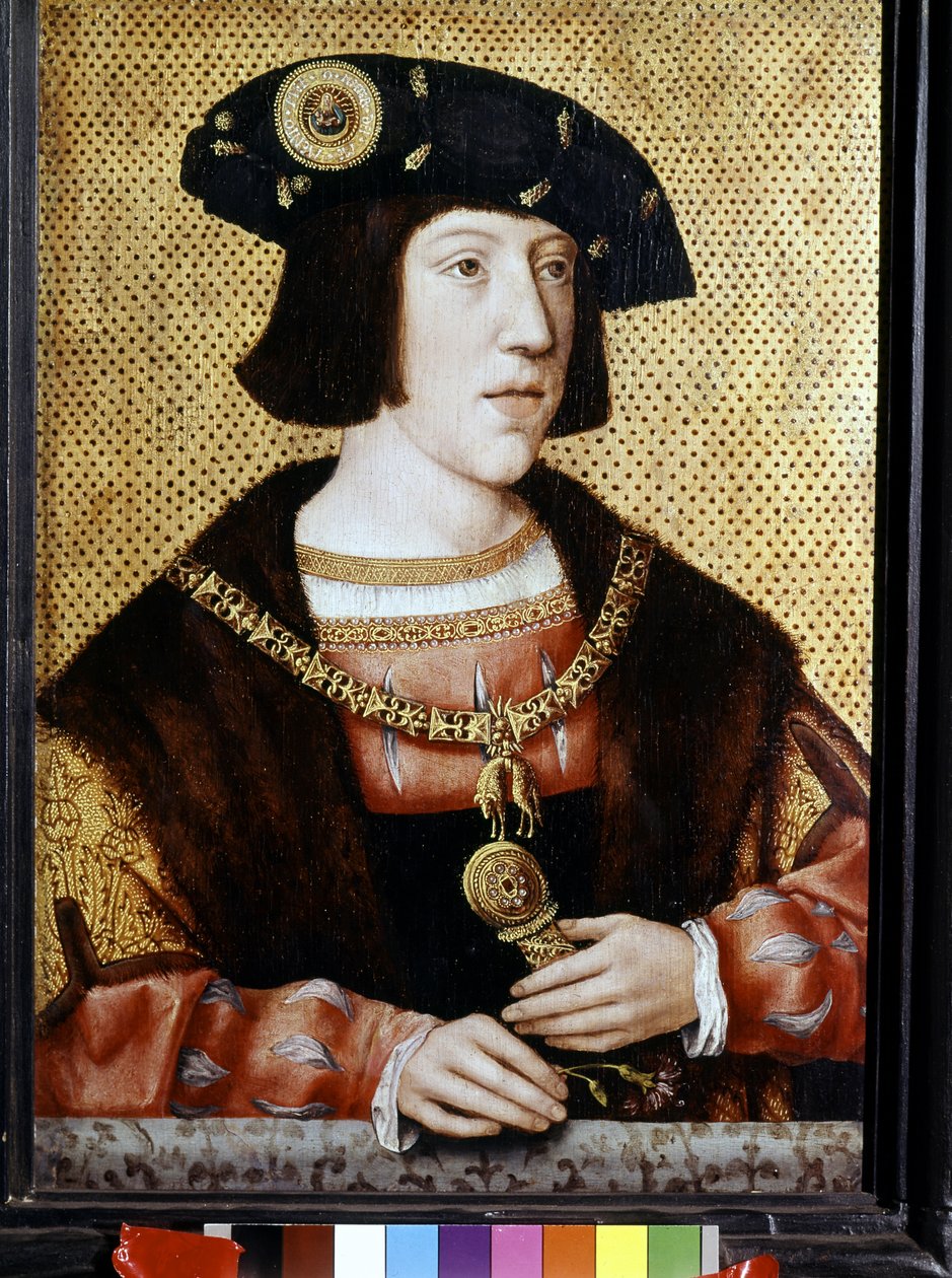 V. Károly (1500 - 1558), német császár portréja. 16. századi flamand iskola (olaj, vászon) alkotó: Flemish School