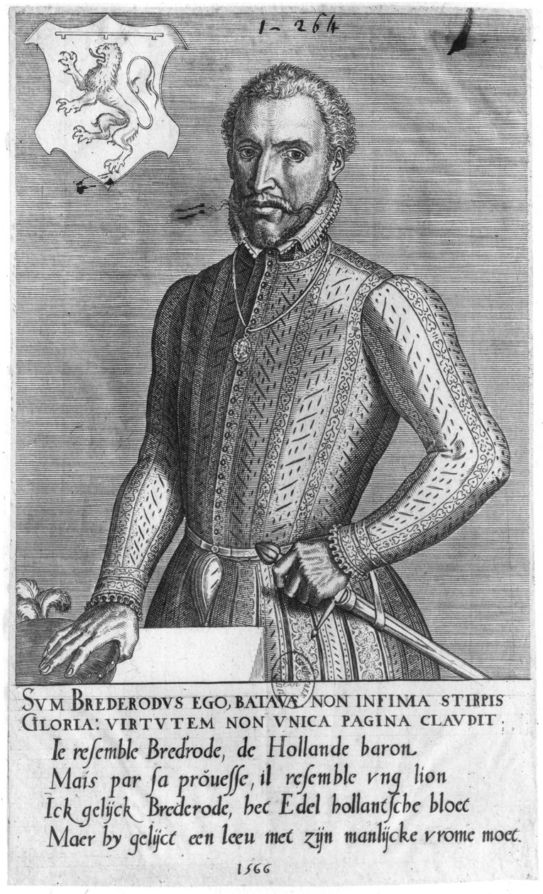 Brederode Henrik gróf portréja (1531-68) 1566 alkotó: Flemish School