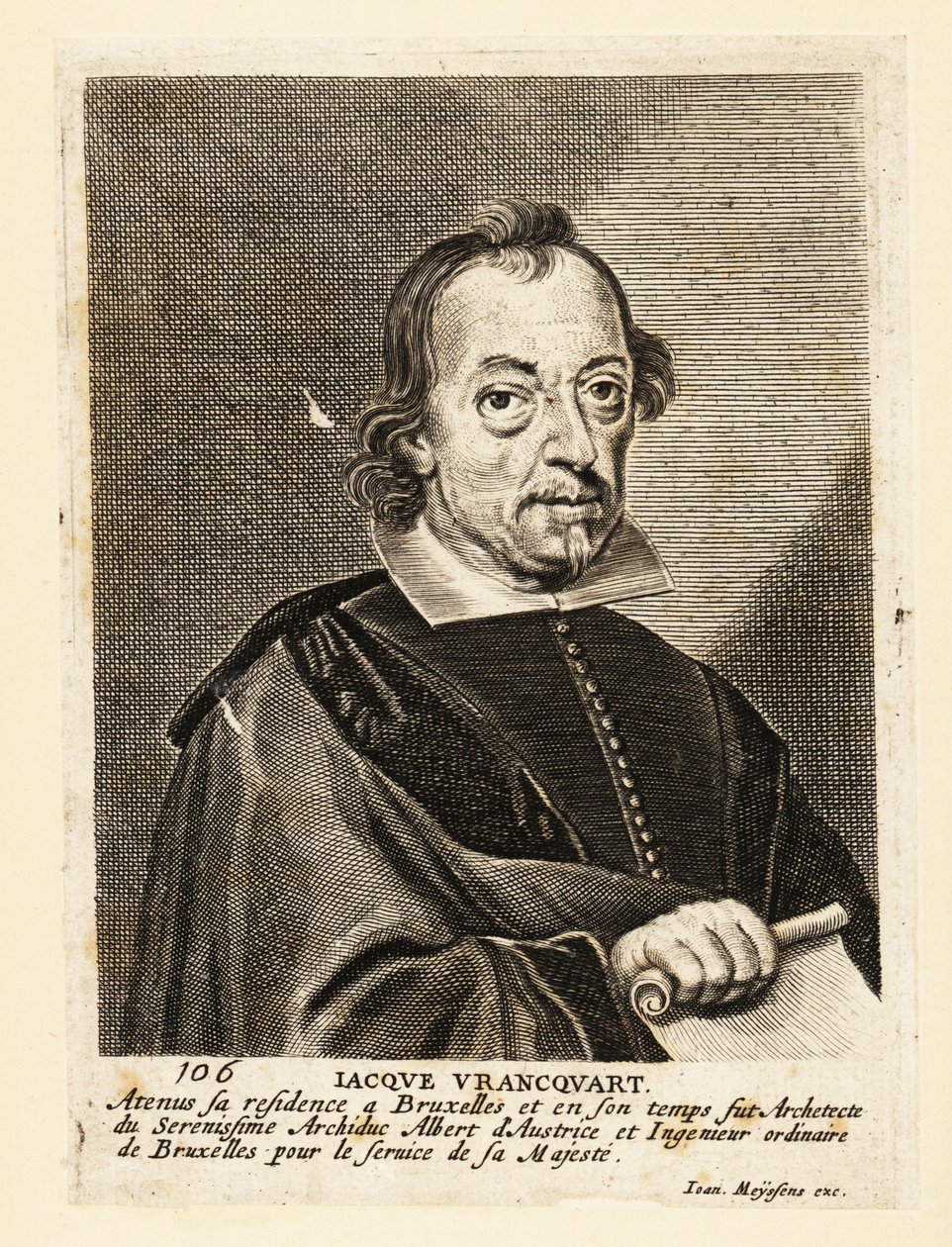 Jacob Franquart flamand festő, építész és metsző portréja alkotó: Flemish School