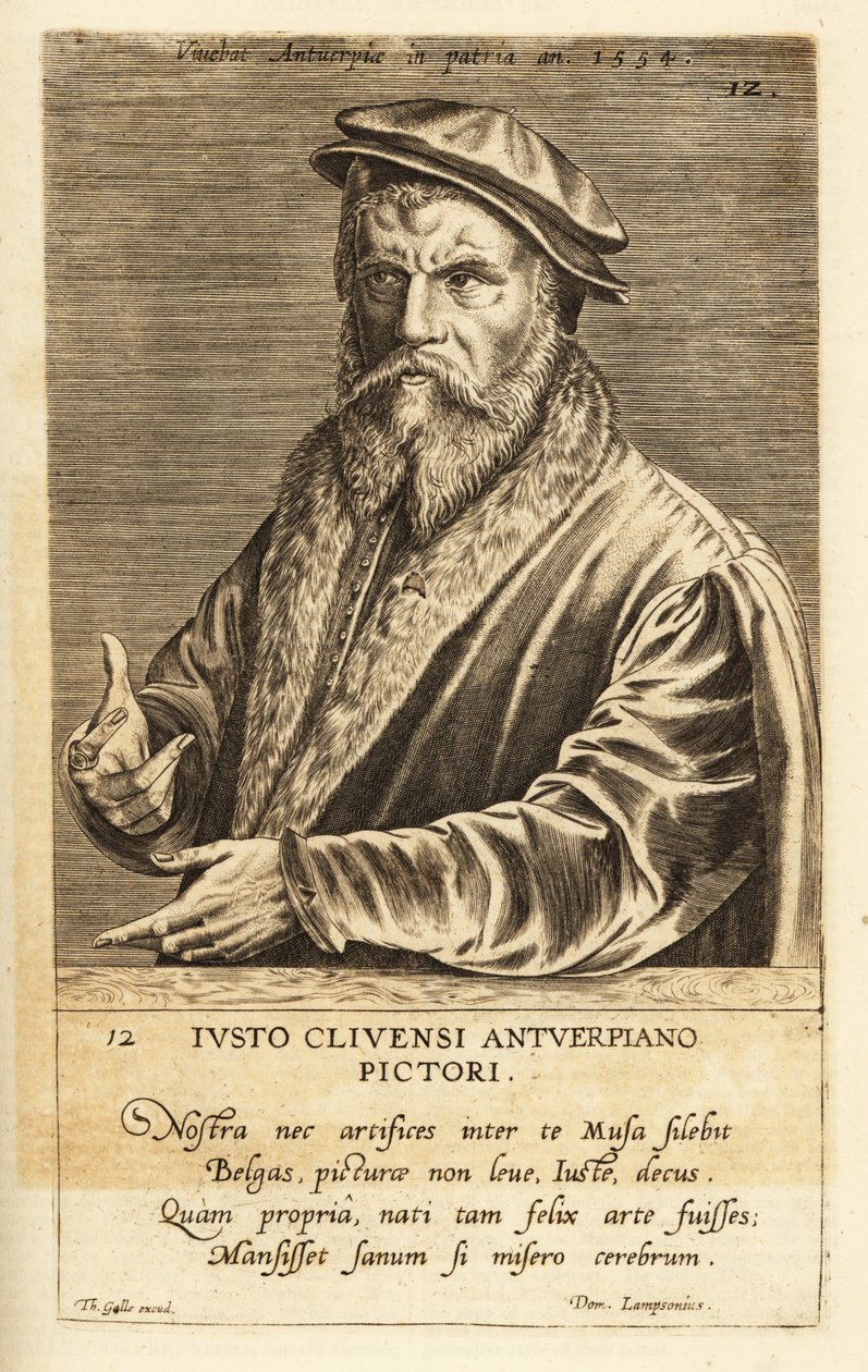 Joos van Cleve, Antwerpenben tevékenykedő flamand festő portréja, 1485-1540 körül alkotó: Flemish School