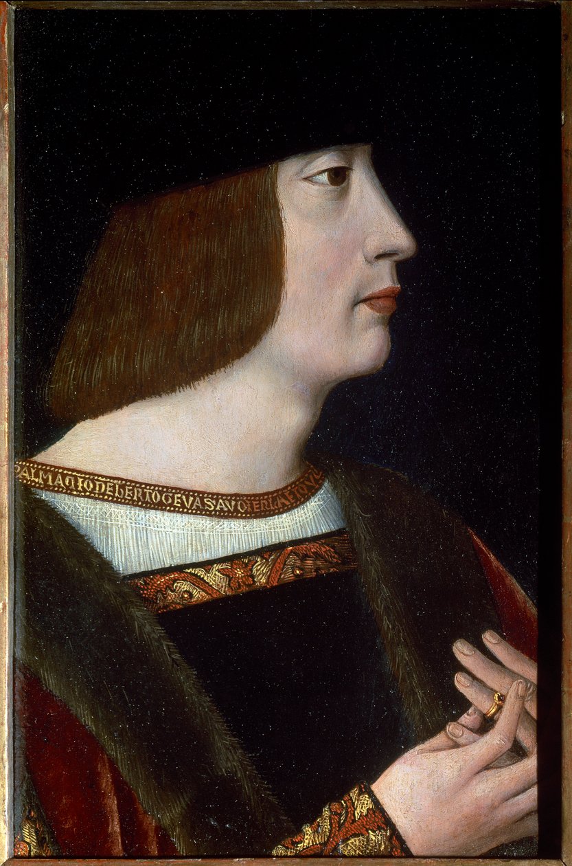 II. Savoyai Philibert Szépnek nevezett portréja, 1500 körül (festmény) alkotó: Flemish School