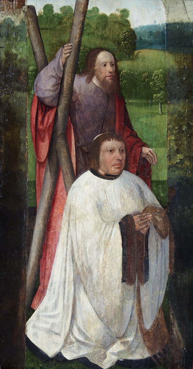 Szent András és adományozó, Szent Jakab [2 panel] alkotó: Flemish School