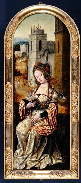 Szent Borbála, 16. század eleje (olaj, tábla) alkotó: Flemish School