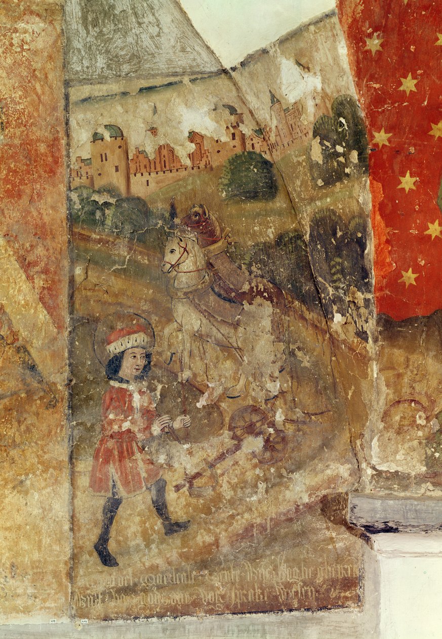 St. Guido, falfestmény a kriptából, 1480-1540 körül alkotó: Flemish School
