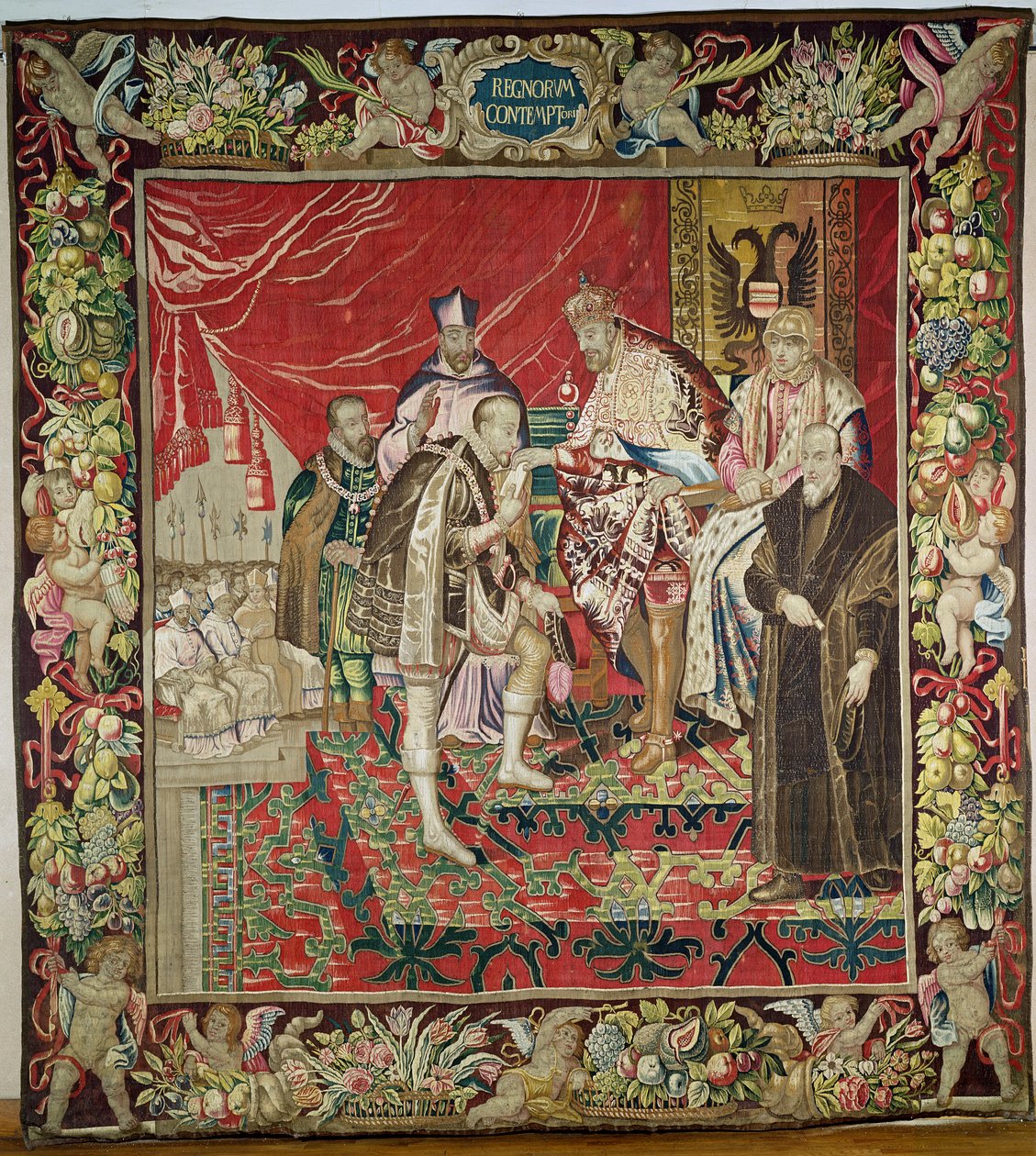 V. Károly lemondása (1500-58) Charles Quint gobelinéből, 1630-40 alkotó: Flemish School