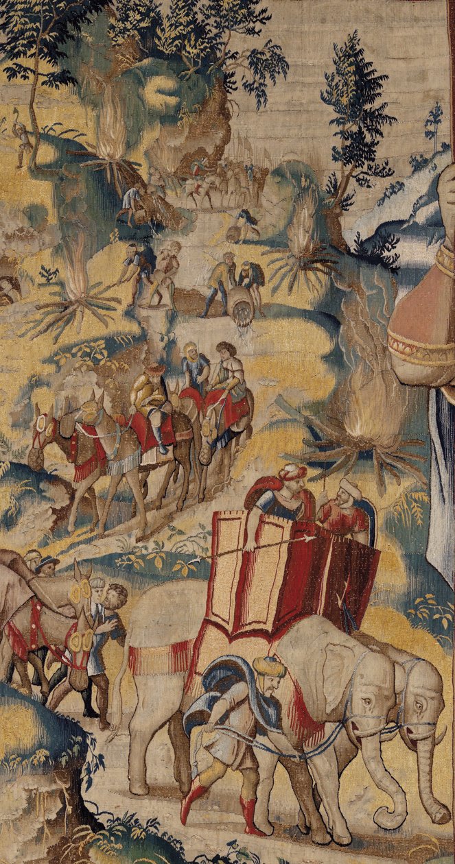 Hannibál története, 1570 körül (szőttes) alkotó: Flemish School