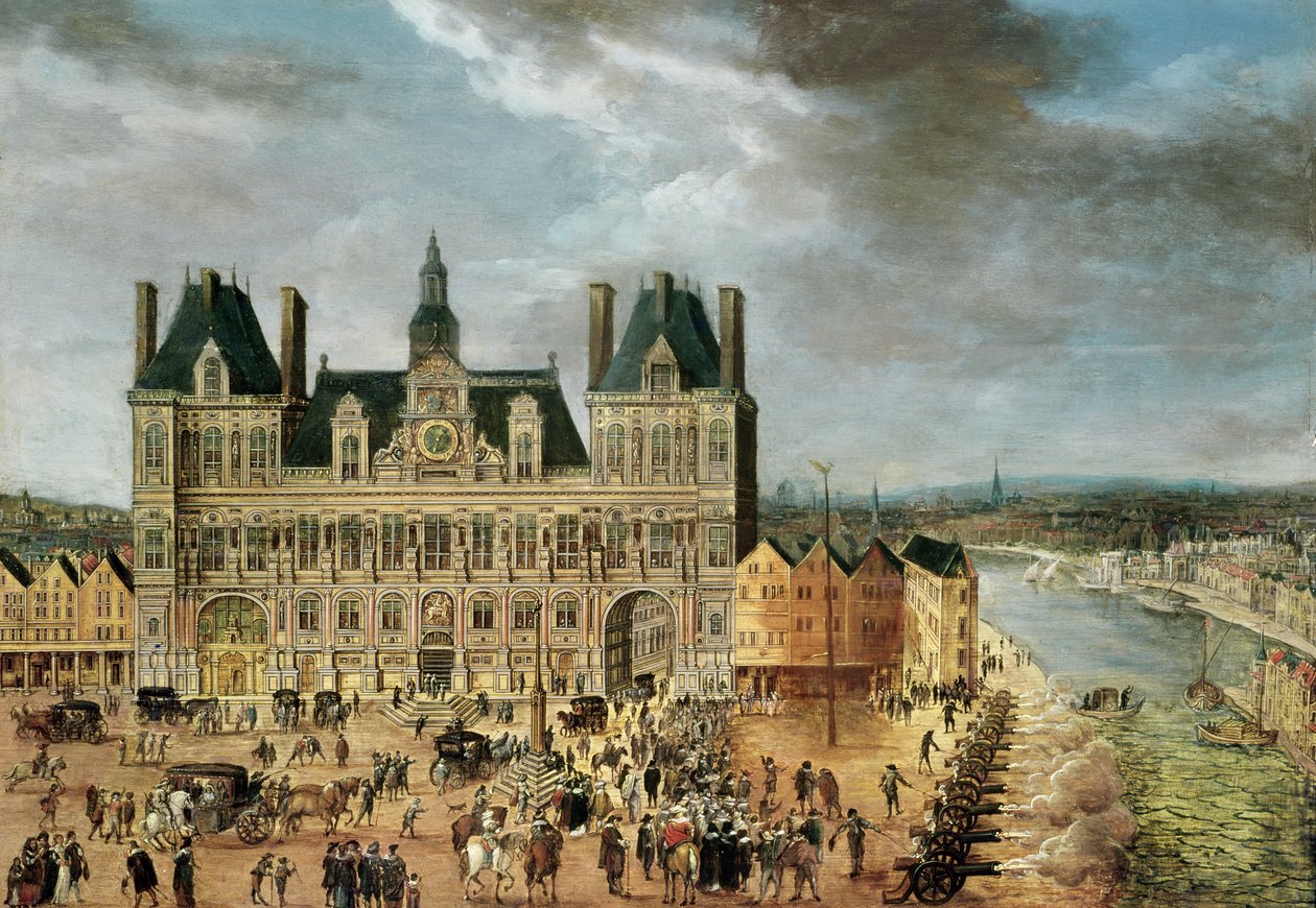 A Hotel de Ville, Place de Greve alkotó: Flemish School