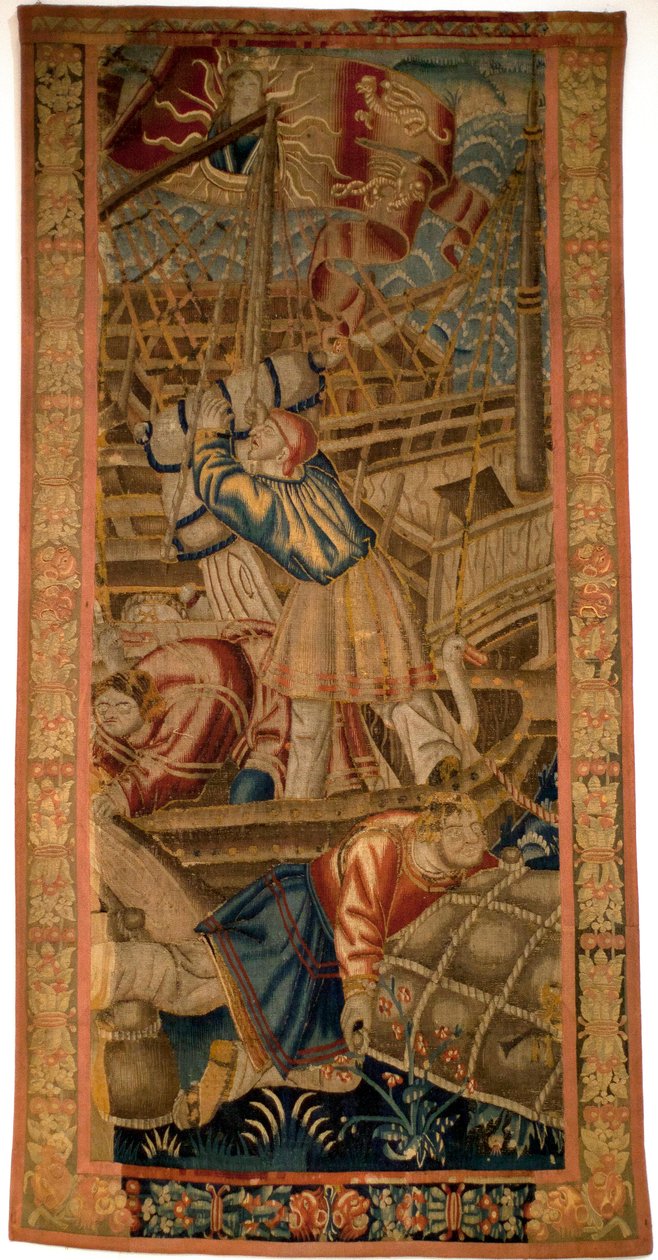 A portugálok Indiában - Tournai flamand kárpitja a 16. század első negyedéből - Musee de la Marine de Lisbon (Portugália) alkotó: Flemish School