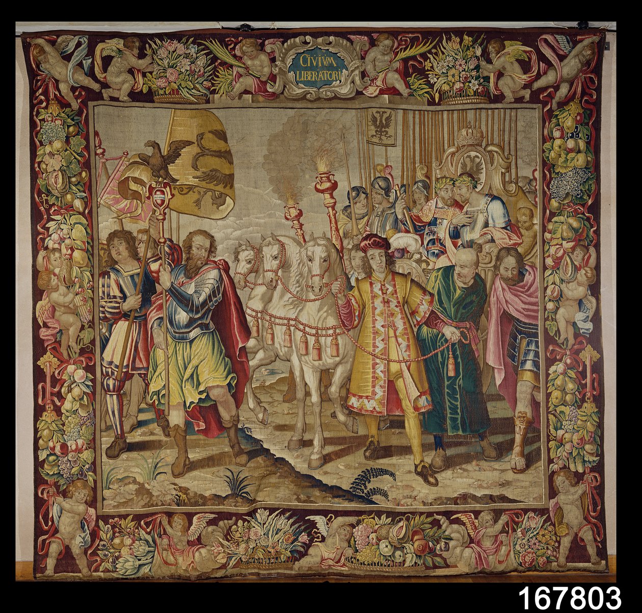 V. Károly diadala (1500-58) Charles Quint kárpitja című filmből, 1630-40 körül alkotó: Flemish School