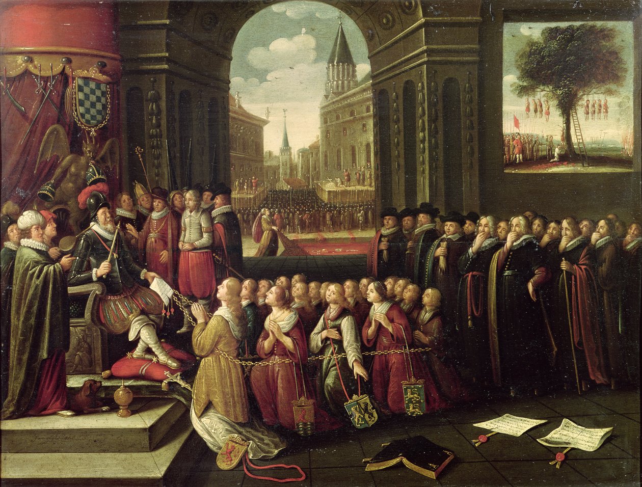 Alba hercegének zsarnoksága (olaj, vászon) alkotó: Flemish School