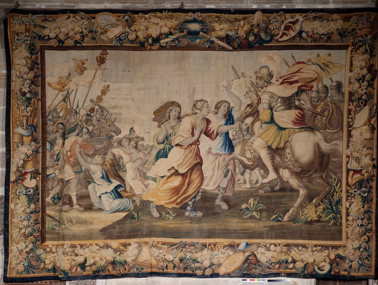 A katedrális (Catedral de Santa María de Sigüenza). A katedrális gyűjteménye. Flamand kárpit. Róma története (?). Jelzett: „BB D EGGERMANS. Ian Le Clerc, D. Eggermans”. Brüsszel. Kezdje a 17. századot. alkotó: Flemish School
