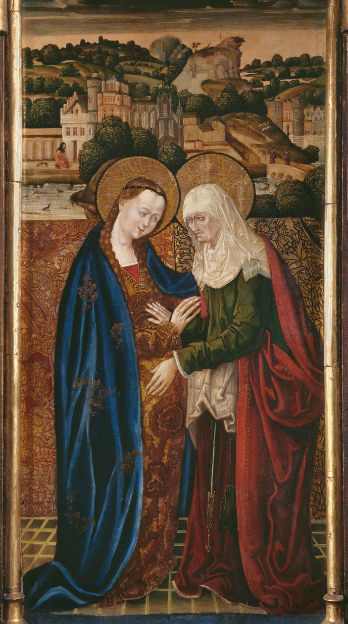 Triptichon, Visitation, központi panel (lásd még: 345910, 345911) alkotó: Flemish School