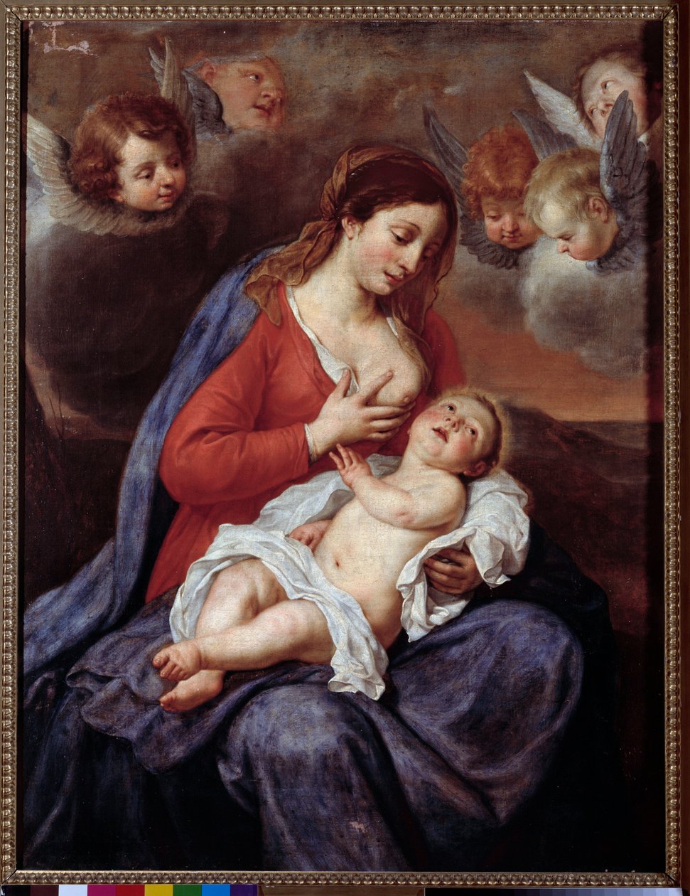 Szűz gyermekkel (Festmény alkotó: Flemish School