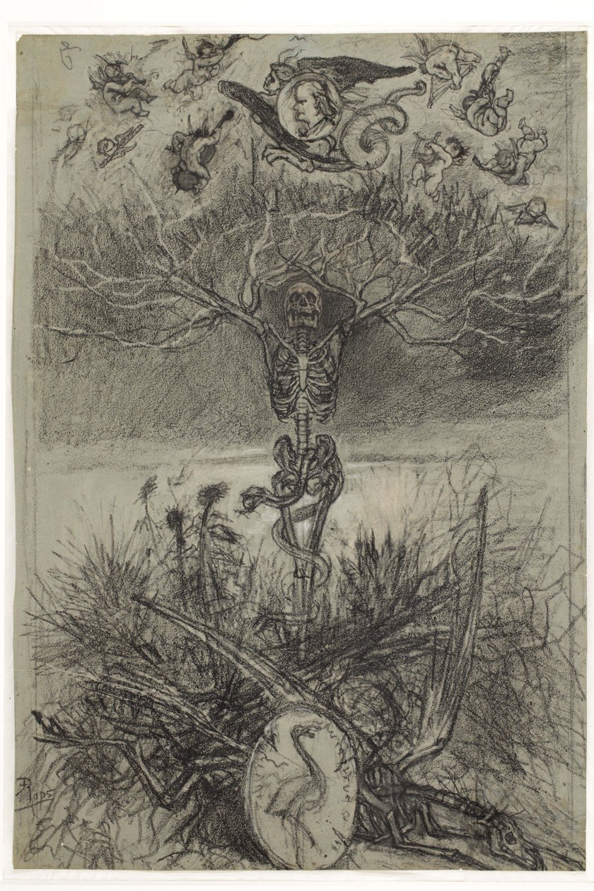 Holland: Charles Baudelaire Les Epaves című címlapjának utolsó rajza alkotó: Félicien Rops