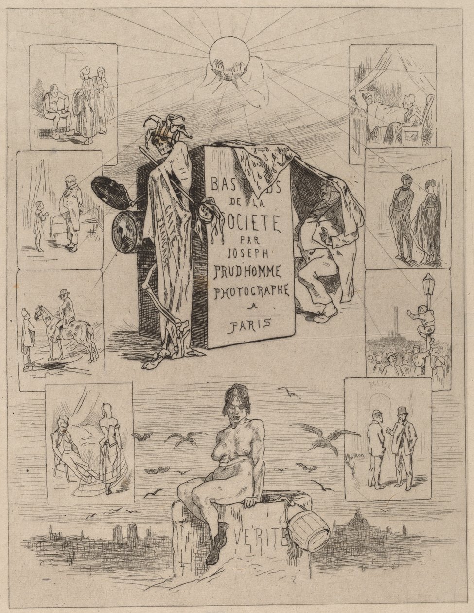 Frontispiece: The Dregs of Society Las bas-fonds de la societe, 1864. alkotó: Félicien Rops