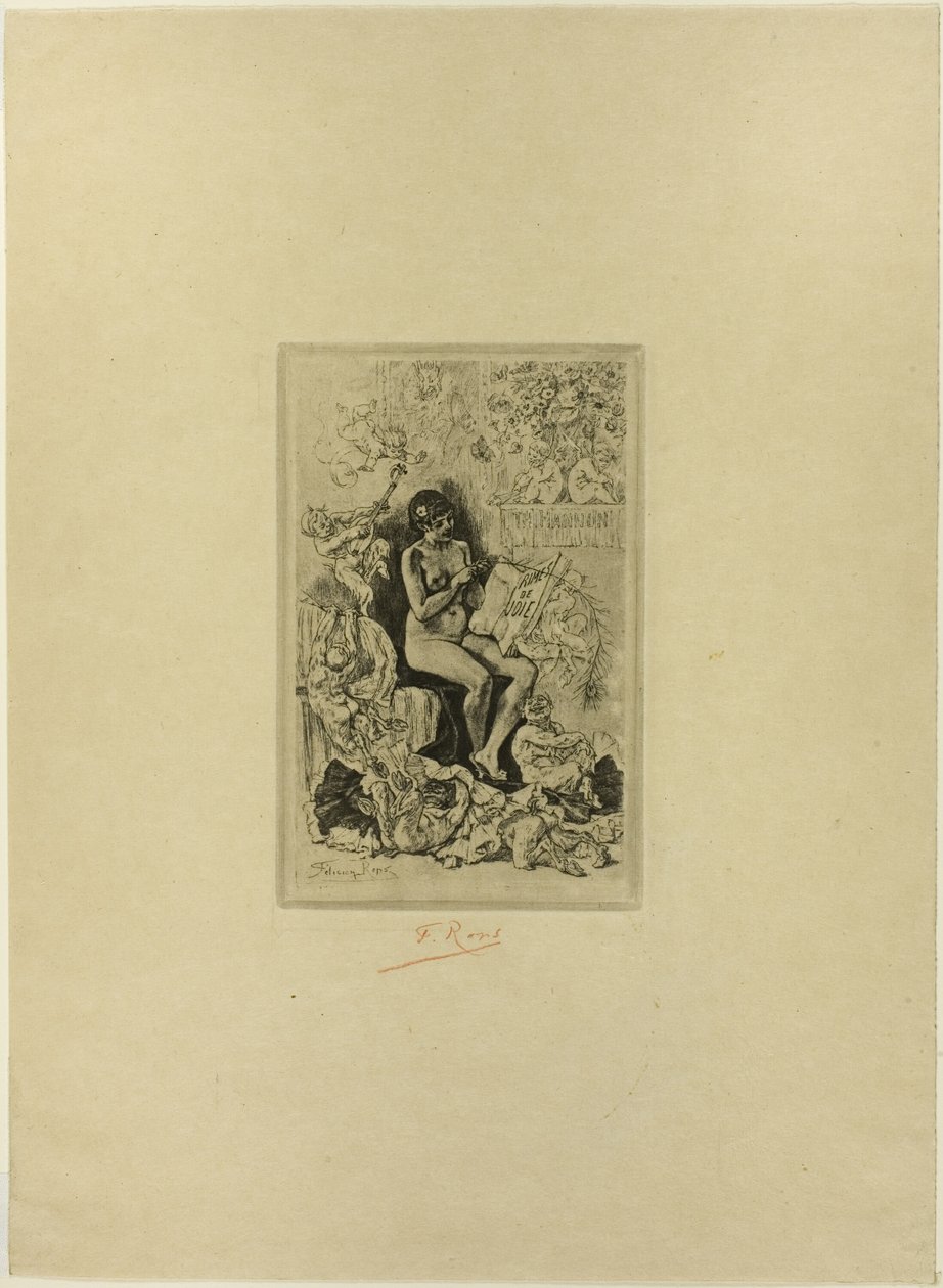 Rimes de Joie előlapja alkotó: Félicien Rops