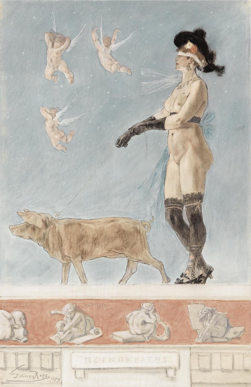 Pornokrates La Dame au cochon alkotó: Félicien Rops