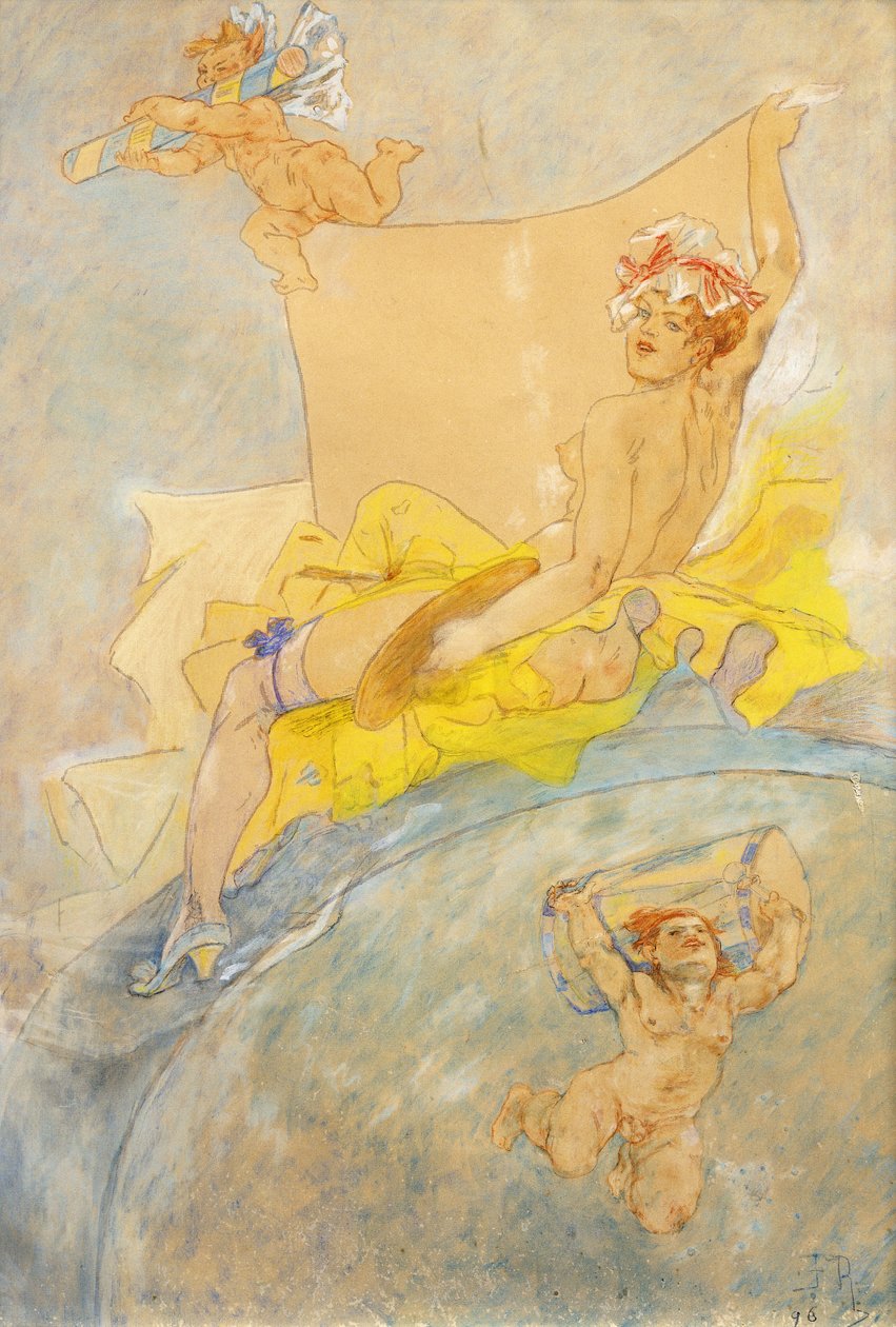 Kiállítás plakátja; Kiállítás plakátja, 1896 alkotó: Félicien Rops