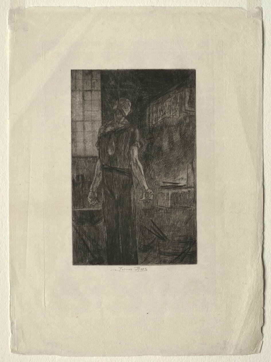 Levallois-Perret akasztása c. 1880. alkotó: Félicien Rops
