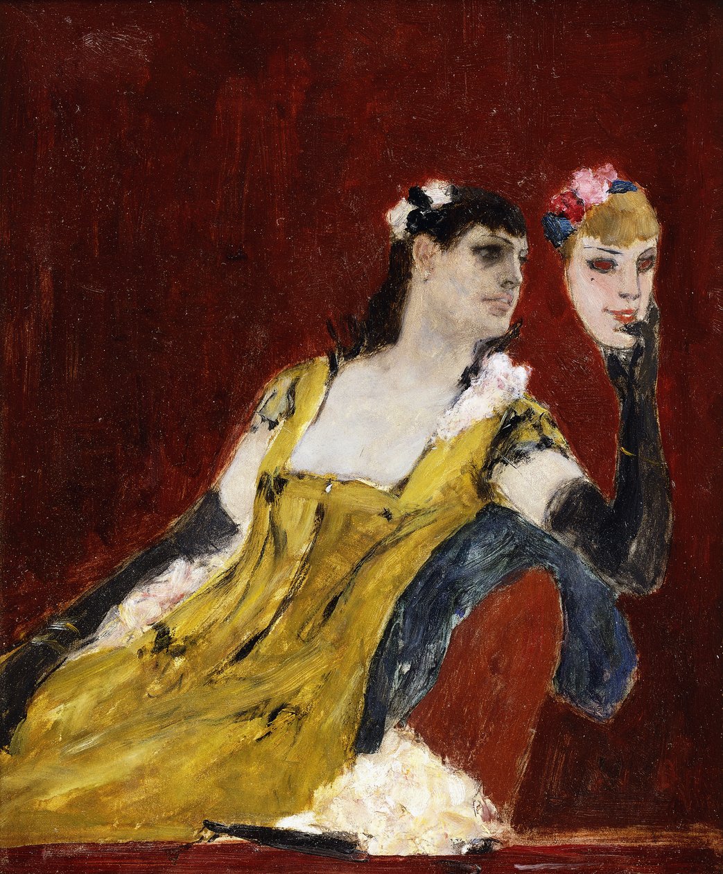 Maszkos nő; Az álarcos nő c. 1888 alkotó: Félicien Rops